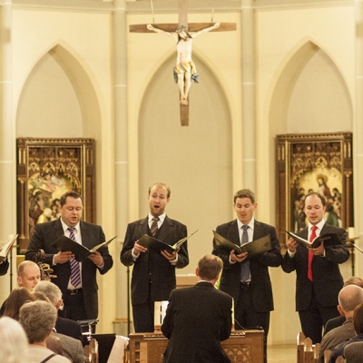 „ ... eine regulirte kirchen music zu Gottes Ehren ...“ - Motettenkonzert mit Cantus Thuringia (Ltg. Bernhard Klapprott) in der Katholischen Kirche Herz Jesu - Foto: Guido Werner